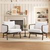 Sherpa Fabric Accent Chairs (Set of 2)