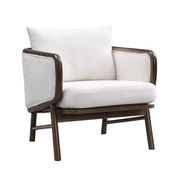 Sherpa Fabric Accent Chairs (Set of 2)