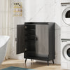Shoe Cabinet with Doors, Entryway Shoe Storage Cabinet with Adjustable Shelves - 29.6" L x 13.8" D x 43.3" H