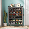 Shoe Cabinet with Doors, Entryway Shoe Storage Cabinet with Adjustable Shelves - 29.6" L x 13.8" D x 43.3" H