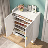 Shoe Cabinet with Doors, Entryway Shoe Storage Cabinet with Adjustable Shelves - 29.6" L x 13.8" D x 43.3" H