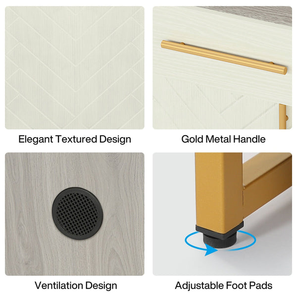 Modern Shoe Cabinet with a Drawer and 5 Adjustable Shelves
