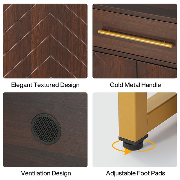 Modern Shoe Cabinet with a Drawer and 5 Adjustable Shelves