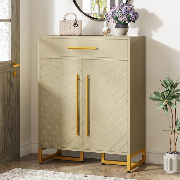 Modern Shoe Cabinet with a Drawer and 5 Adjustable Shelves
