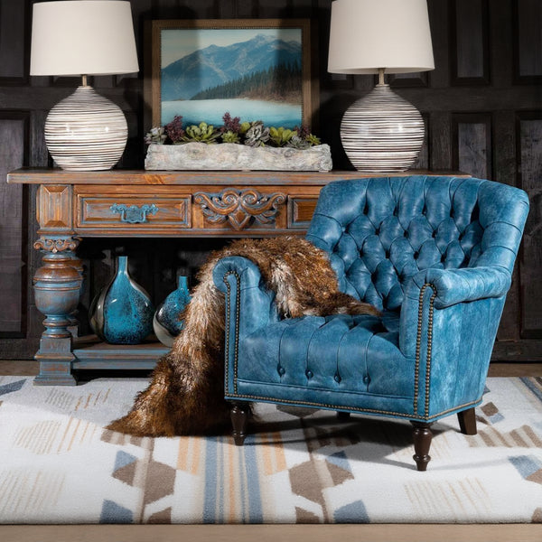 Debbie Leather Chesterfield Single Seater Sofa