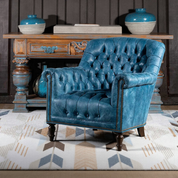 Debbie Leather Chesterfield Single Seater Sofa