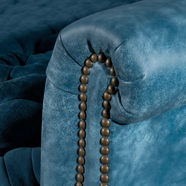 Debbie Leather Chesterfield Single Seater Sofa