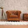 Edward Leather Chesterfield Single Seater Sofa