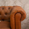 Edward Leather Chesterfield Single Seater Sofa