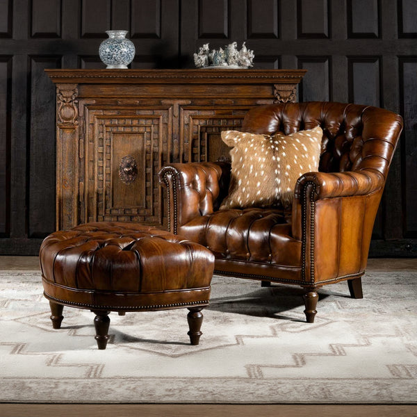 Cano Leather Chesterfield Single Seater Sofa