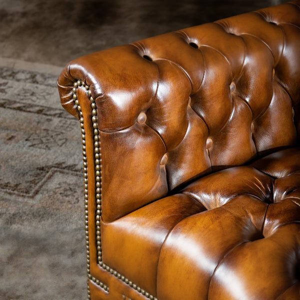 Cano Leather Chesterfield Single Seater Sofa