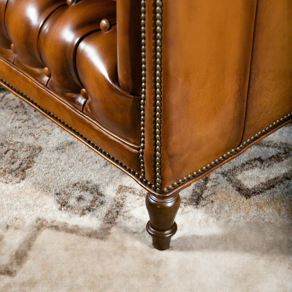 Cano Leather Chesterfield Single Seater Sofa