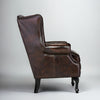 Ambre Leather Chesterfield Arm Chair