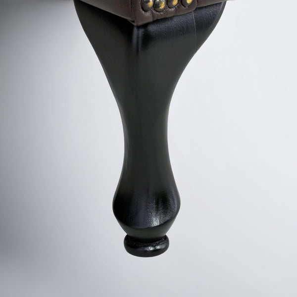 Ambre Leather Chesterfield Arm Chair