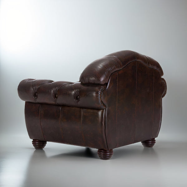 Volta Leather Chesterfield Single Seater Sofa