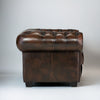 Adela Leather Chesterfield Two Seater Sofa