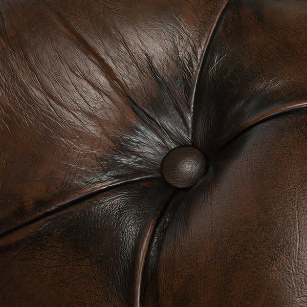 Adela Leather Chesterfield Single Seater Sofa