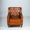 Roslin Leather Chesterfield Single Seater Sofa