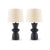 Solid Wood Table Lamp (Set of 2)