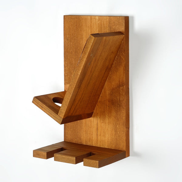 Solid Wood Wall Mounted Wine Glass Rack