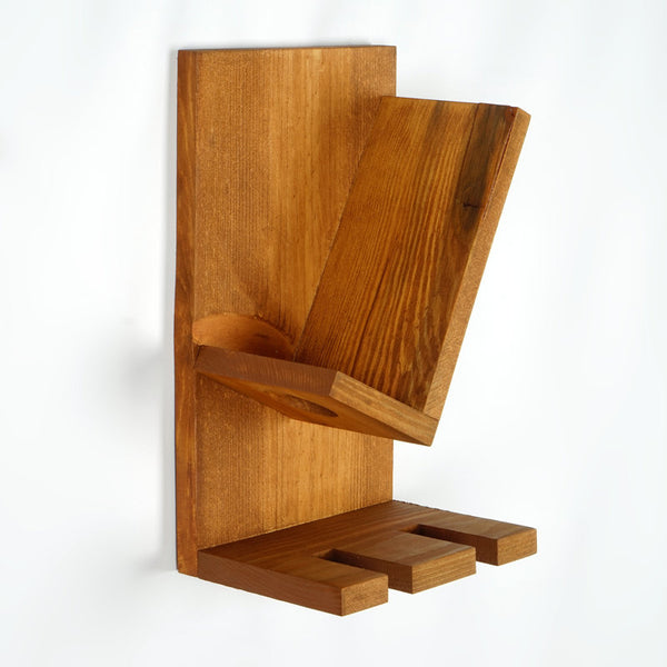 Solid Wood Wall Mounted Wine Glass Rack