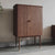 Studio London Walnut Wood Murray Bar Cabinet Stylish Modern Storage