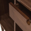 Studio London Walnut Wood Murray Bar Cabinet Stylish Modern Storage