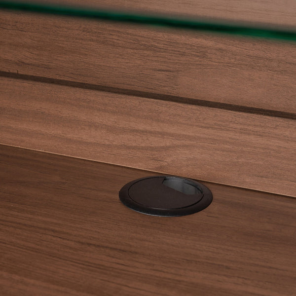 Studio London Walnut Wood Sideboard with 3 Drawer Mid Century Modern