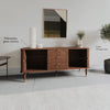 Studio London Walnut Wood Sideboard with 3 Drawer Mid Century Modern