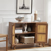 Talia 43" Wide Solid Wood Legs Rattan Sideboard