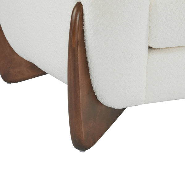 Tina Modern Upholstered Boucle Arm Club Chair by Christopher Knight Home