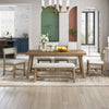 Trexm Farmhouse 6-piece Dining Sets with Upholstered by GDFStudio