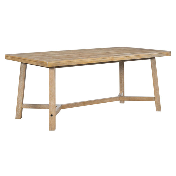 Trexm Farmhouse 6-piece Dining Sets with Upholstered by GDFStudio