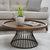 Very Home Odem Round Coffee Table - Black/Walnut