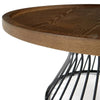 Very Home Odem Round Coffee Table - Black/Walnut
