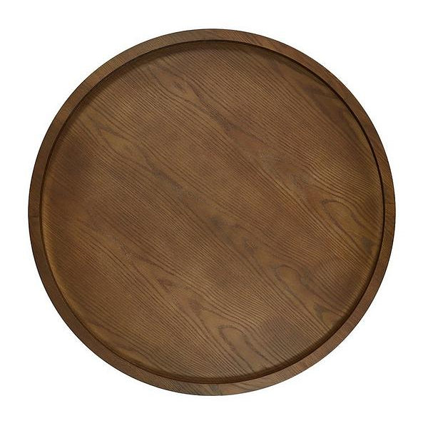 Very Home Odem Round Coffee Table - Black/Walnut