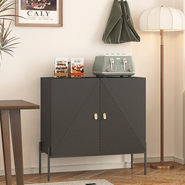 Versatile Home Coffee Bar Cabinet with Multiple Storage Options for Living and Dining Rooms