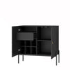 Versatile Home Coffee Bar Cabinet with Multiple Storage Options for Living and Dining Rooms