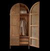 Arched Haven Rattan Wardrobe