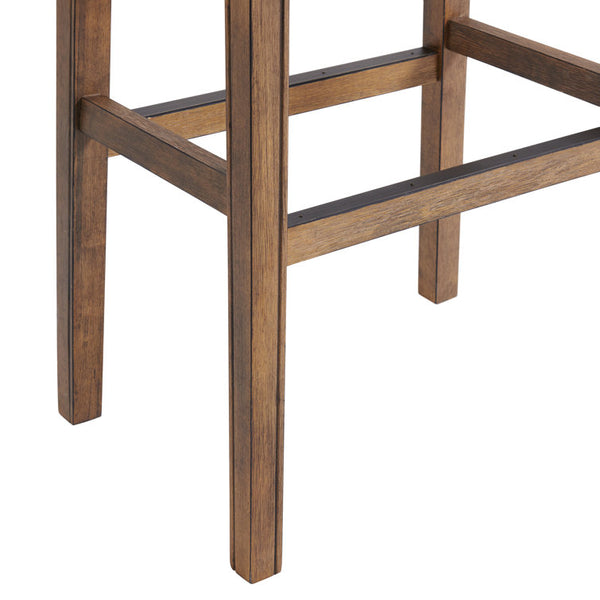 Williston Solid Rubber Wood Counter and Bar Stool