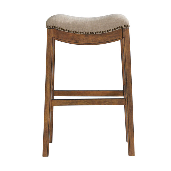Williston Solid Rubber Wood Counter and Bar Stool