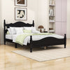 Wood Platform Bed with Solid Frame and Wooden Slat Support
