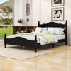 Wood Platform Bed with Solid Frame and Wooden Slat Support