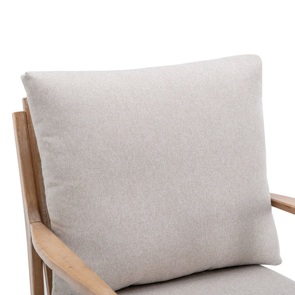 Zoller 26'' Wide Modern Soft Arm Rocking Chair with Wooden Frame and Removable Cushion