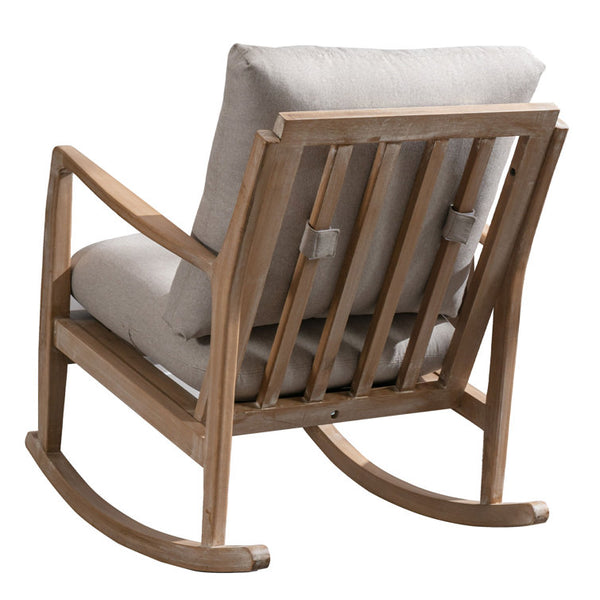 Zoller 26'' Wide Modern Soft Arm Rocking Chair with Wooden Frame and Removable Cushion