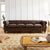 Adela Leather Chesterfield Four Seater Sofa