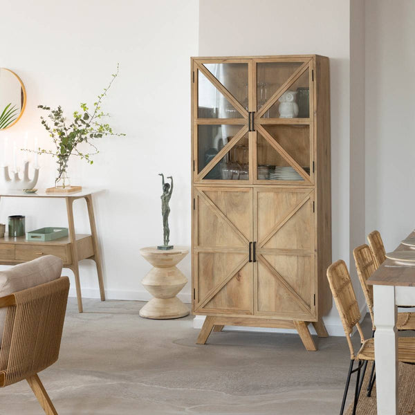 Thalia mango wood display case