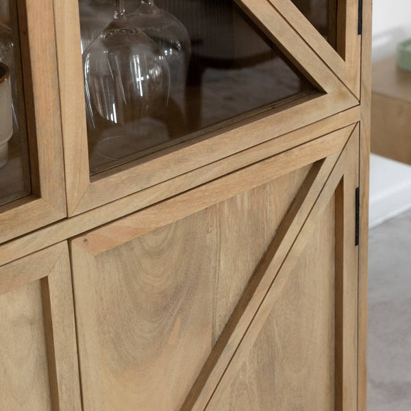 Thalia mango wood display case