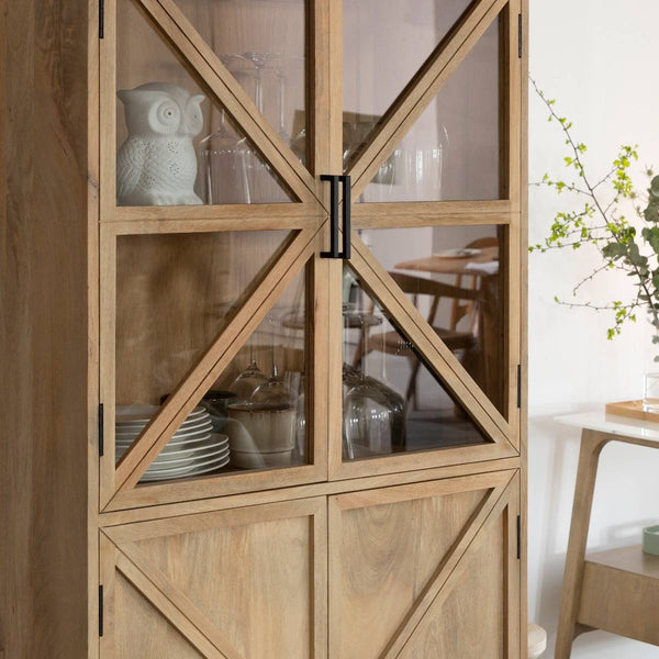 Thalia mango wood display case