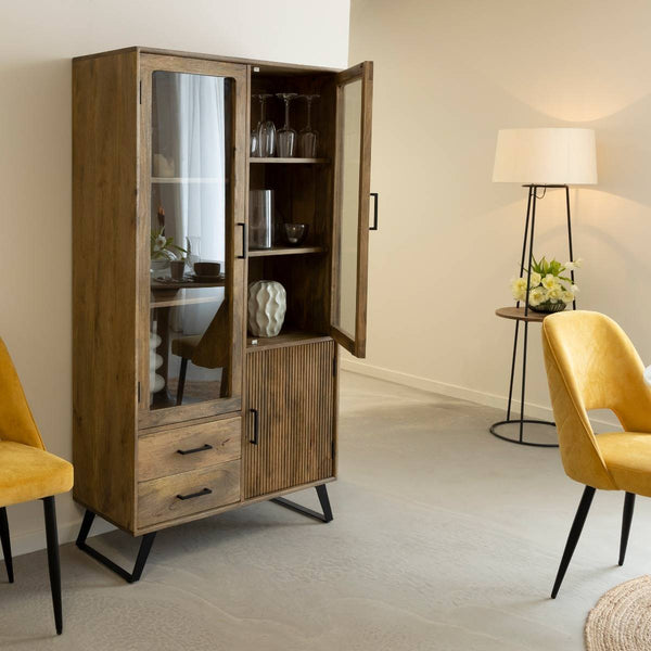 Joy High Mango Wood Display Case